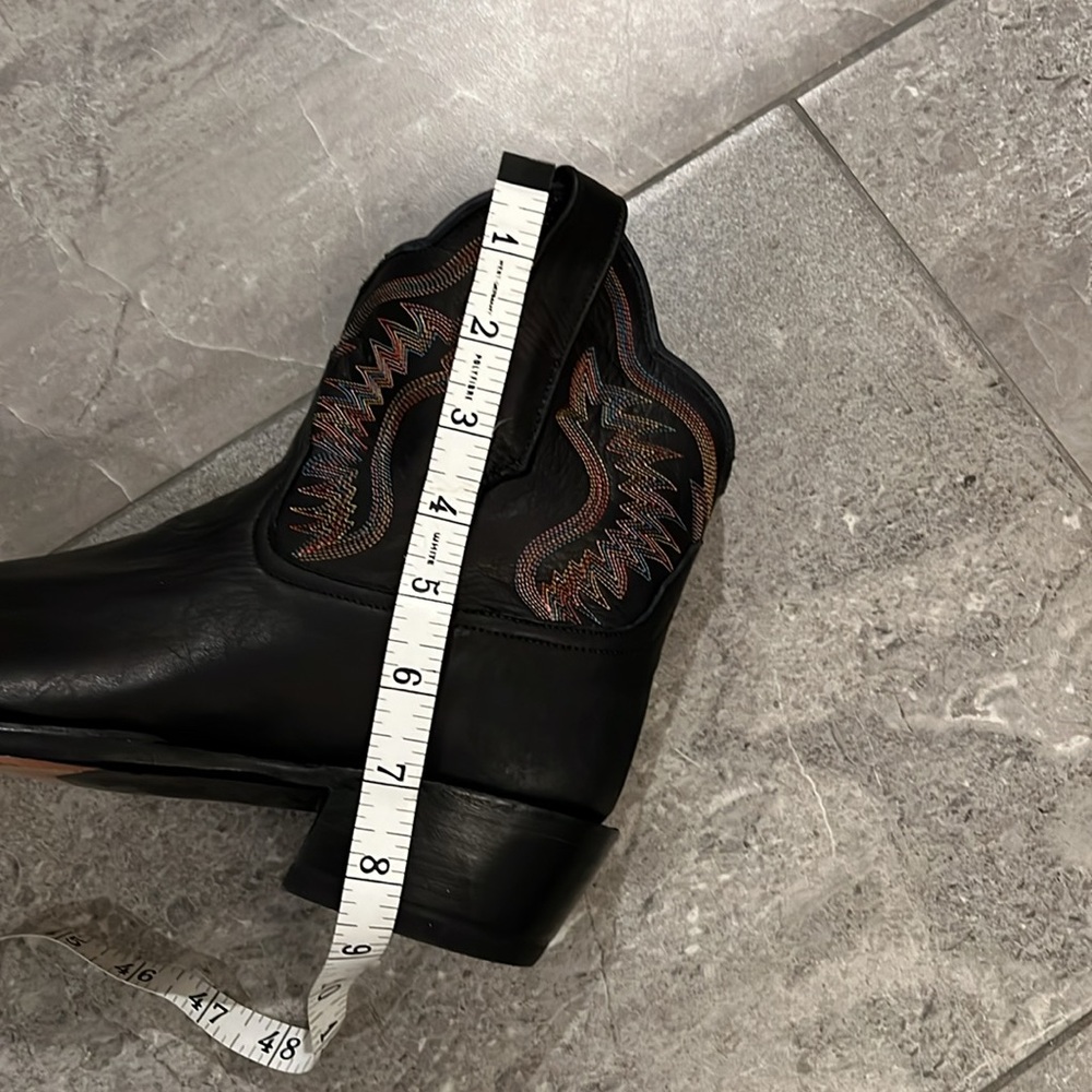 RIO Of Mercedes Black Short Leather Western Boots - Picture 12 of 12